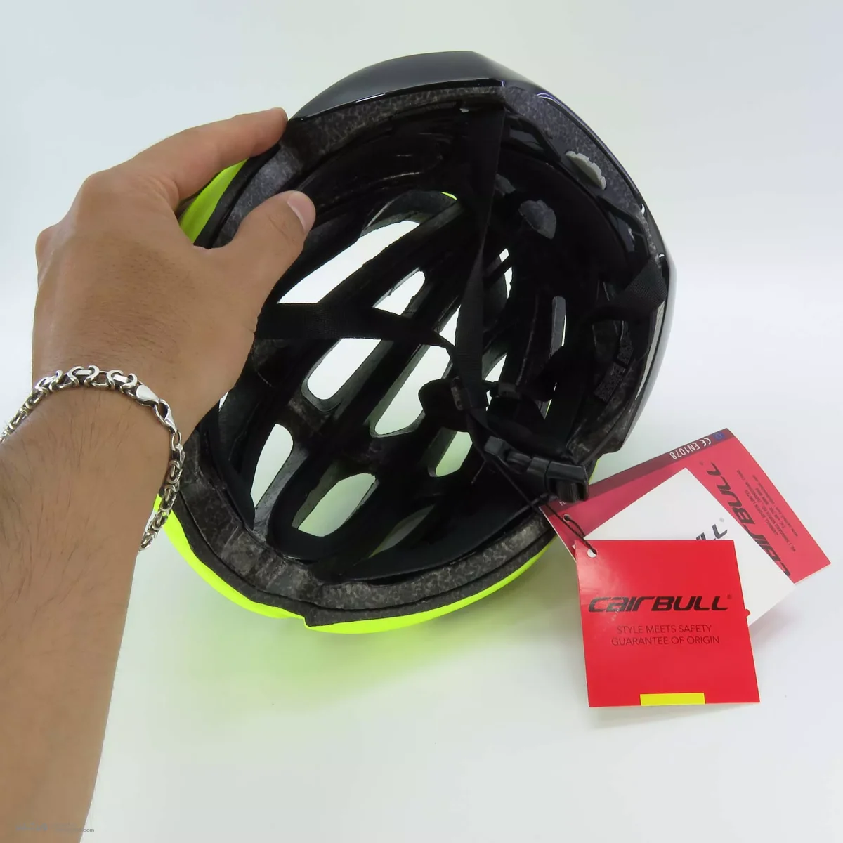 کلاه دوچرخه سواری کربول Cb02 کد 1741 زرد