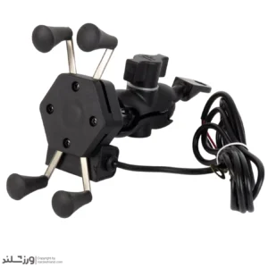 هولدر موبایل موتور سیکلت با شارژر