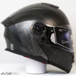 کلاه کاسکت رادین عینک دار فک متحرک Carbon Style کد 1942 - Image 3