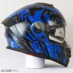 کلاه کاسکت رادین عینک دار فک متحرک  Midnight Splash کد 1945 - Image 4