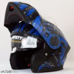 کلاه کاسکت رادین عینک دار فک متحرک  Midnight Splash کد 1945 - Image 5