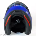 کلاه کاسکت رادین عینک دار فک متحرک Vortex Blue کد 1941 - Image 12