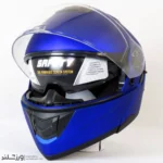 کلاه کاسکت رادین عینک دار فک متحرک Vortex Blue کد 1941 - Image 5