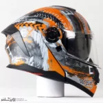 کلاه کاسکت رادین عینک دار فک متحرک StormStrike کد 1944 - Image 2