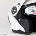 کلاه کاسکت رادین عینک  دار فک متحرک Ghost White کد 1941 - Image 8