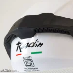 کلاه کاسکت رادین عینک  دار فک متحرک Ghost White کد 1941 - Image 9