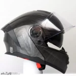 کلاه کاسکت رادین عینک دار فک متحرک Carbon Style کد 1942 - Image 4