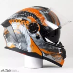 کلاه کاسکت رادین عینک دار فک متحرک StormStrike کد 1944 - Image 3