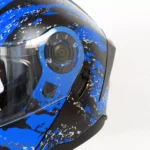 کلاه کاسکت رادین عینک دار فک متحرک  Midnight Splash کد 1945 - Image 7