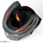 کلاه کاسکت رادین عینک دار فک متحرک Carbon Style کد 1942 - Image 14