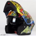 کلاه کاسکت رادین فک متحرک Graffix کد 1949 - Image 8