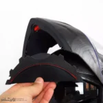 کلاه کاسکت رادین عینک دار فک متحرک Carbon Style کد 1942 - Image 15