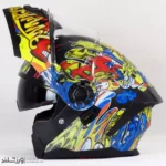 کلاه کاسکت رادین فک متحرک Graffix کد 1949 - Image 7