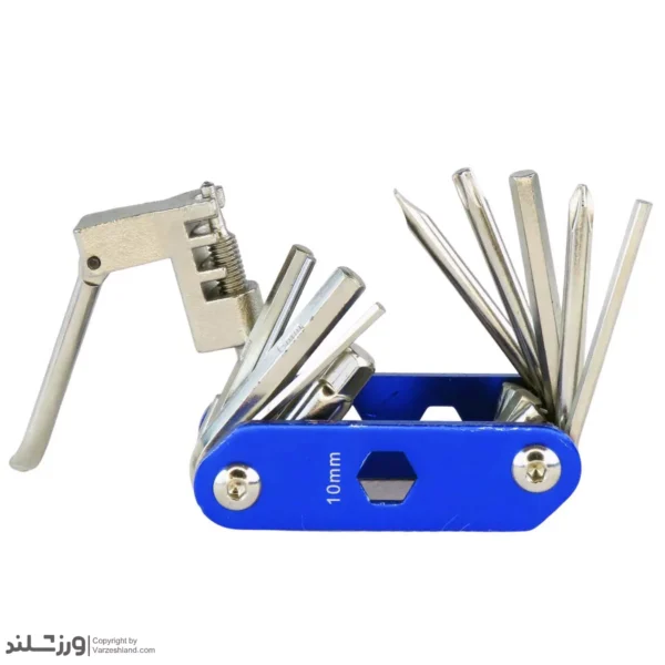 آچار آلن 10کاره تاشو آبی