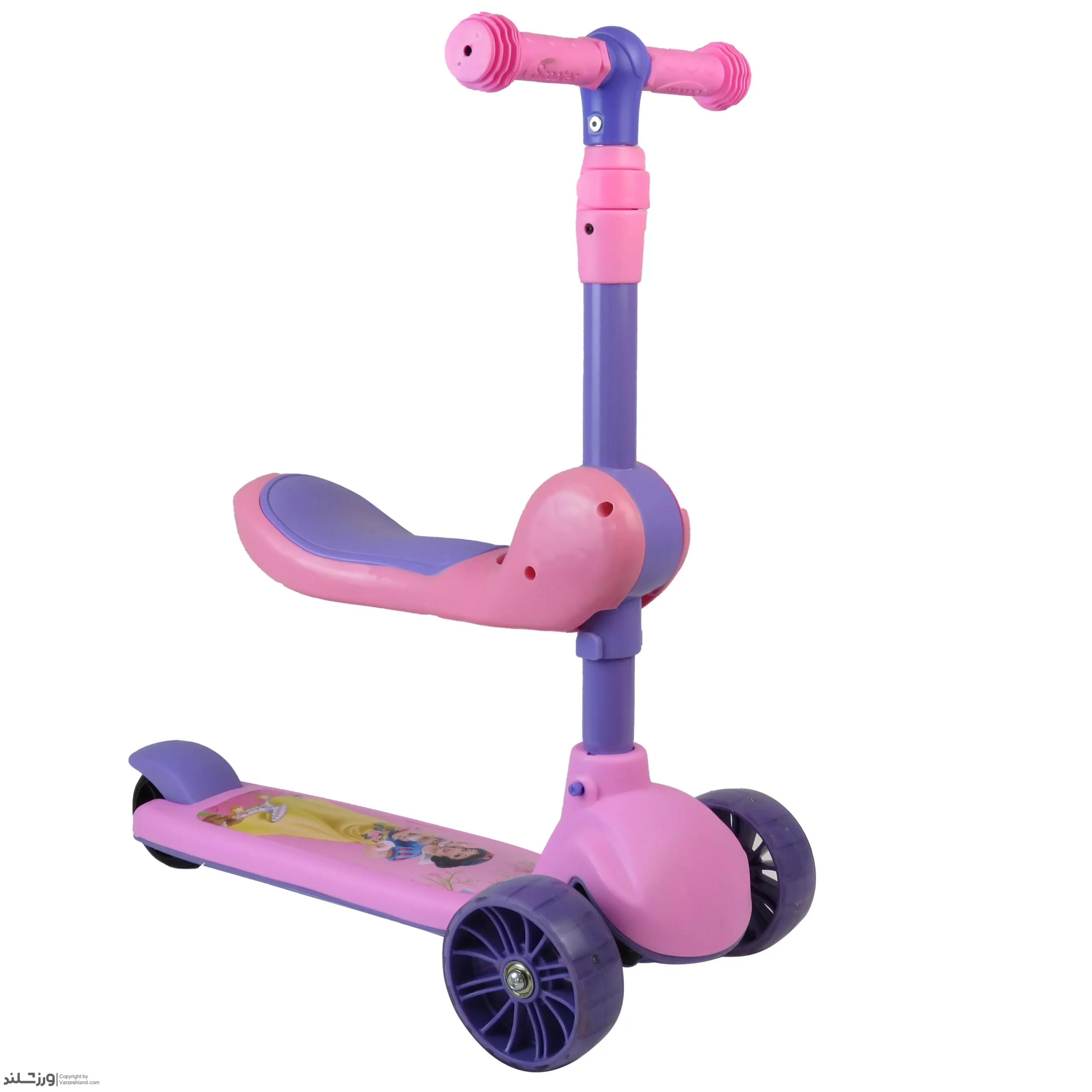 اسکوتر کودک صندلی دار سفیدبرفی اسکوتر کودک صندلی دار سفیدبرفی