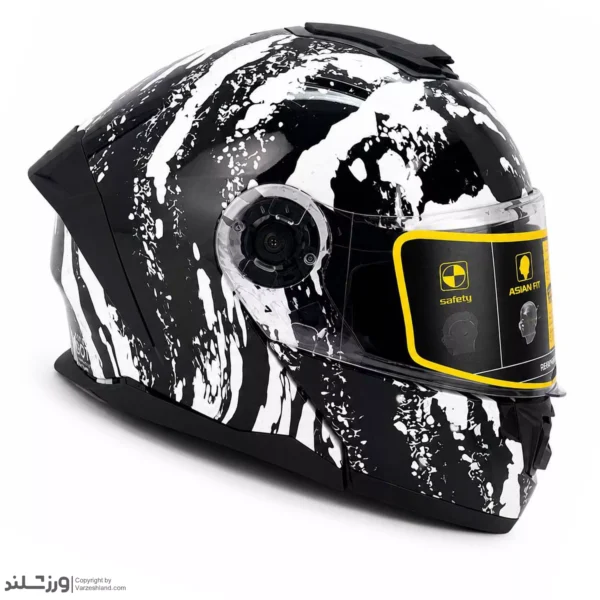 کلاه کاسکت فک متحرک لائوس Splash Paint