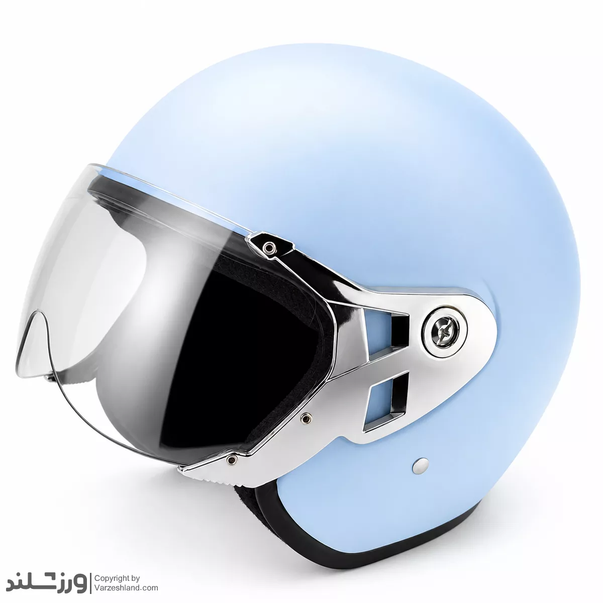 کلاه کاسکت وسپایی Matte Sky Blue کلاه کاسکت وسپایی Matte Sky Blue