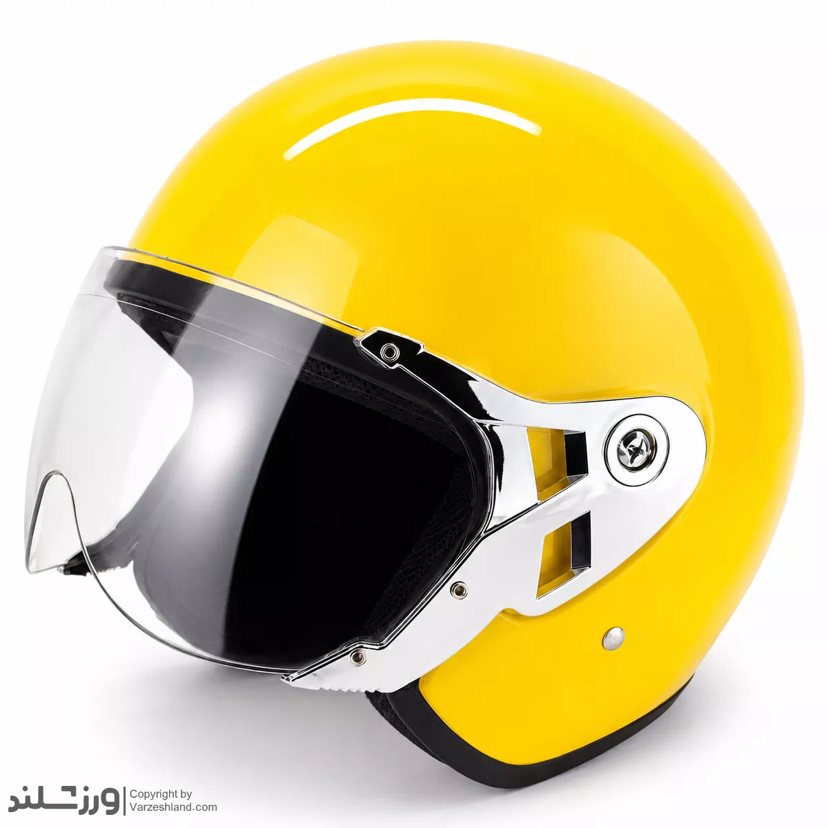 کلاه کاسکت وسپایی Glossy Yellow کلاه کاسکت وسپایی Glossy Yellow