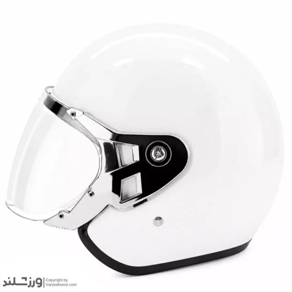 کلاه کاسکت وسپایی Glossy White