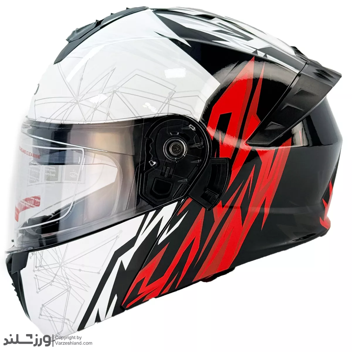 کلاه کاسکت فک متحرک عینکدار BLACK زیزو کلاه کاسکت فک متحرک عینکدار BLACK زیزو