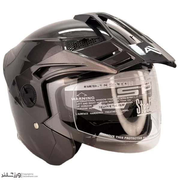 کلاه کاسکت ادونچری Glossy Metallic