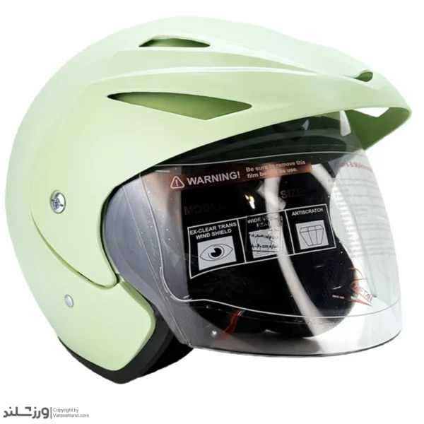 کلاه کاسکت بدون عینک Pastel Light Green