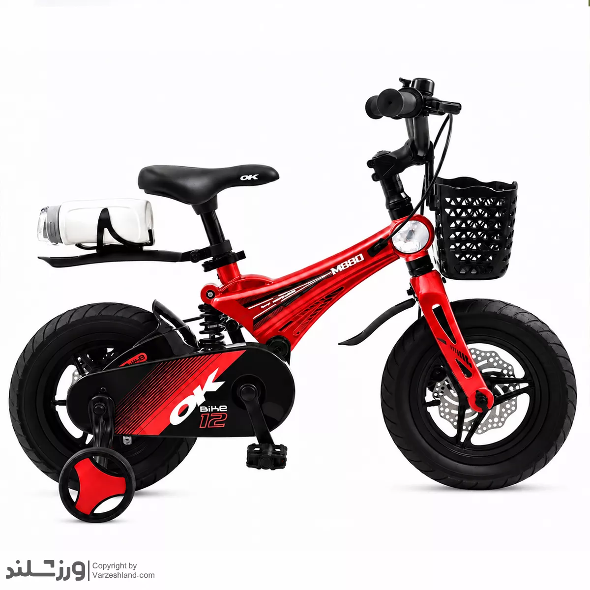 دوچرخه منیزیوم فنردار اوکی M880-Red دوچرخه منیزیوم فنردار اوکی M880-Red